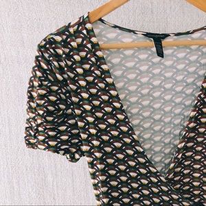 Banana Republic Pattern Wrap Dress